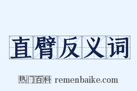 直臂反义词是什么意思的图片